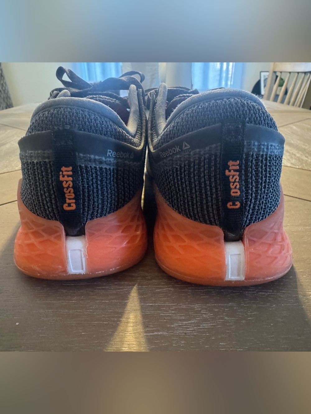 Reebok CrossFit Running Shoes - Grey with Orange and White Accents - Picture 10 of 11